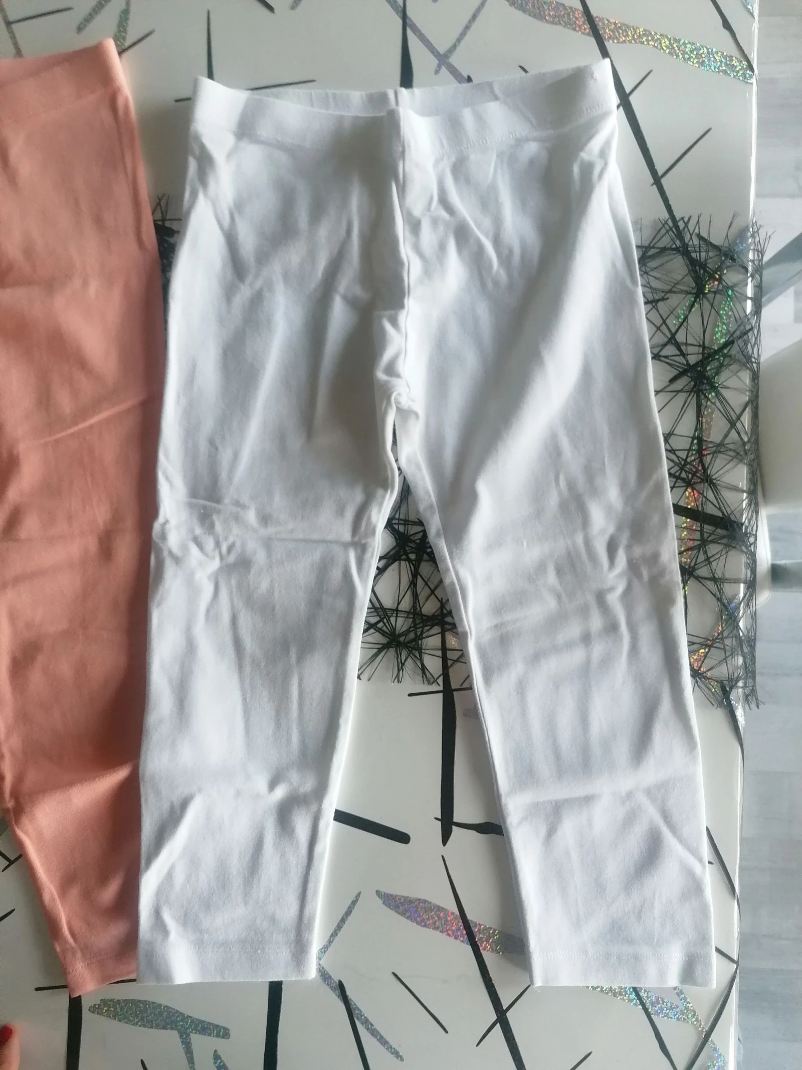 Lote de 2 leggings naranja blanco talla 10 años 👧🏻 – photo 3